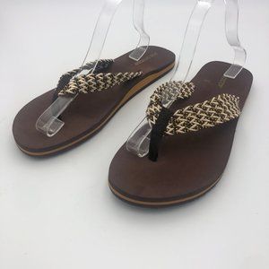 Joe Boxer Flip Flop Sandals With Weaved Strap, Women's 11/12, EUR 42